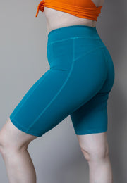 Exma Biker Shorts - Turquoise -30% OFF