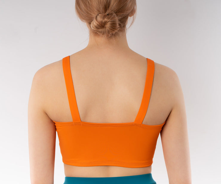 Skye Bandeau Bikini Top - Orange SAMPLE