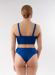 Skye Bikini Bottom with Belt - Blue -60% OFF