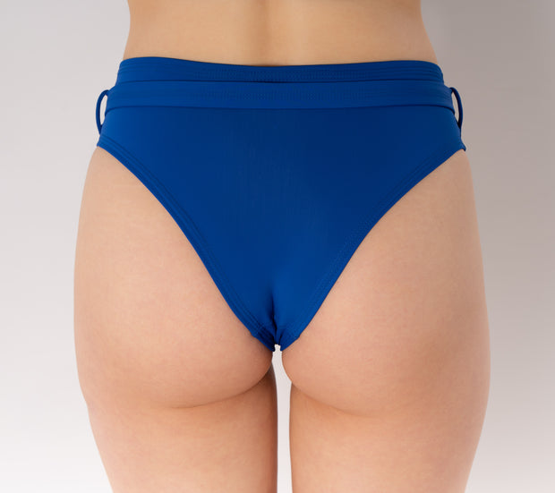 Skye Bikini Bottom with Belt - Blue -60% OFF